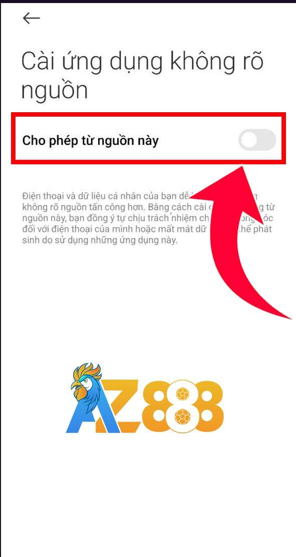 Cho phép từ nguồn này