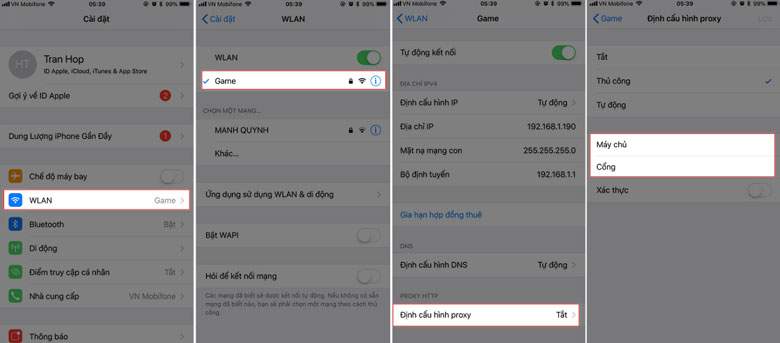 Đối với IOS Đối với IOS