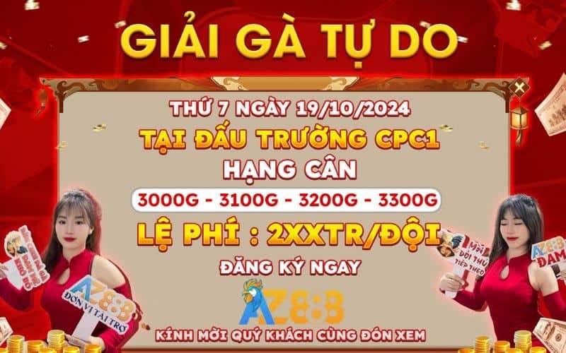 Thông báo giải gà tự do tại CPC1 ngày 19/10/2024 Thông báo giải gà tự do tại CPC1 ngày 19/10/2024