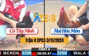 Trận 4 CPC3 Ngày 3/11/2024 Gà Xanh Nạp 1 Chân Gà Đỏ Lật Xe